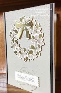 Wondrous Wreath using Neutral Colors and Oh, What Fun!