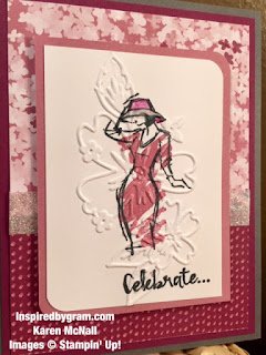 Glamorous Lady using Beautiful You Stamp Set by Stampin’ Up!