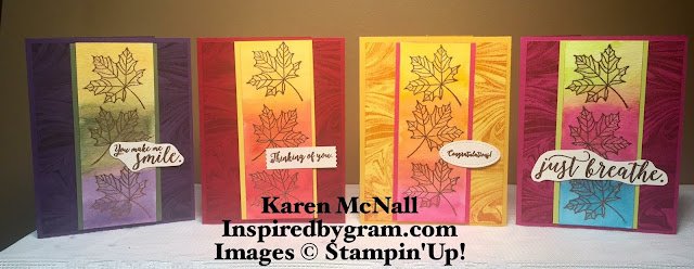 Marbled Background Stamp with Colorful Seasons from Stampin’ Up!