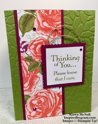 Thoughts & Prayers Stamp Set Matched Up With Petal Garden Designer Series Paper