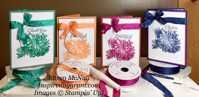 Heartfelt Blooms and Crinkled Seam Binding from Stampin” Up!