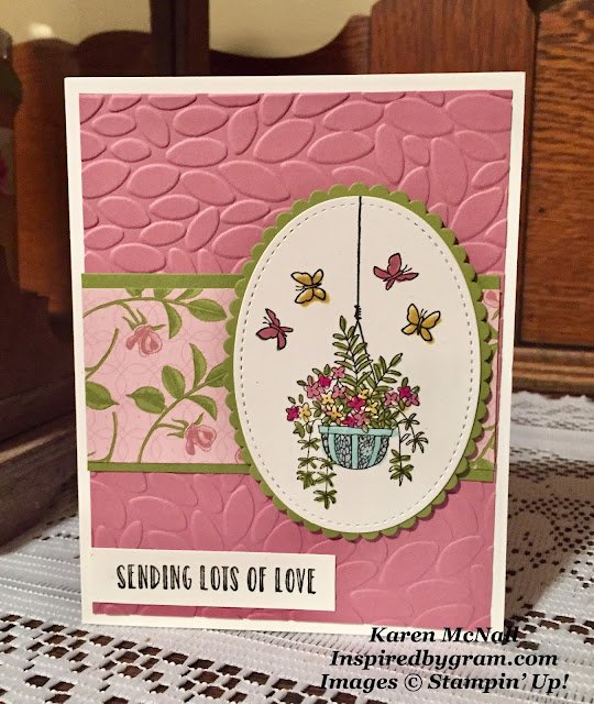 Hanging Garden using Stampin Write Markers