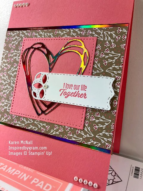 Valentine’s Day Card Featuring Grapefruit Grove Foil Sheets