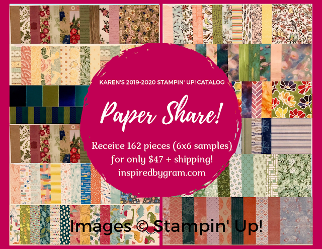 Karen’s 2019-2020 Stampin’ Up! Paper Share – Reserve Yours Today!